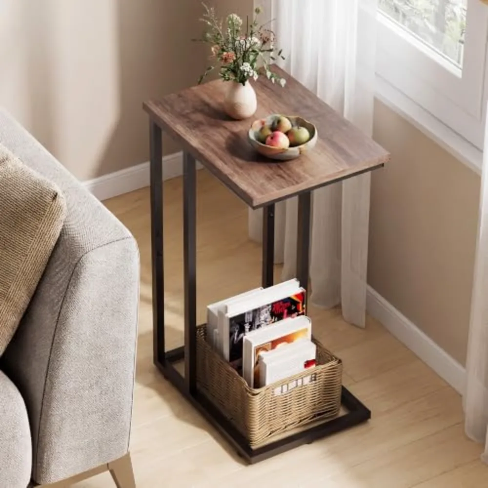 C Shaped End Table, view 2