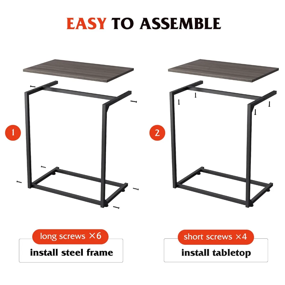 C Shaped End Table, view 6