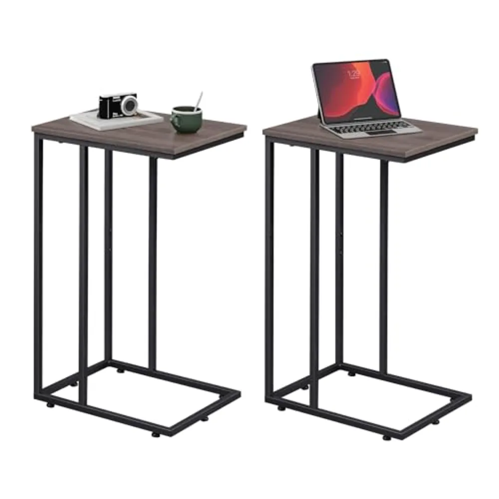 C Shaped End Tables Set of 2