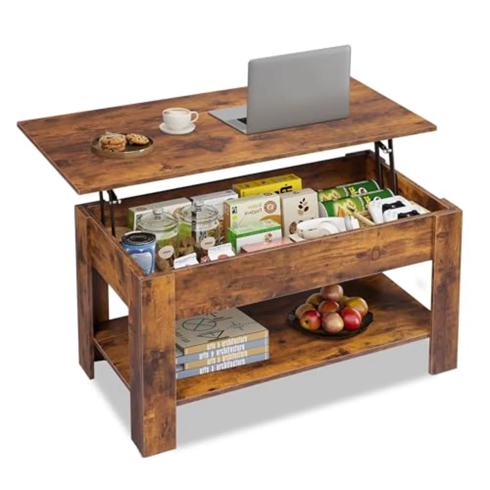 Coffee Table 39" Lift Top Coffee Table with Hidden Compartment