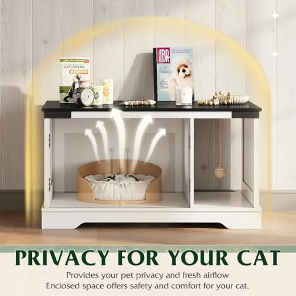 Coffee Table-Cat House with Door, view 5
