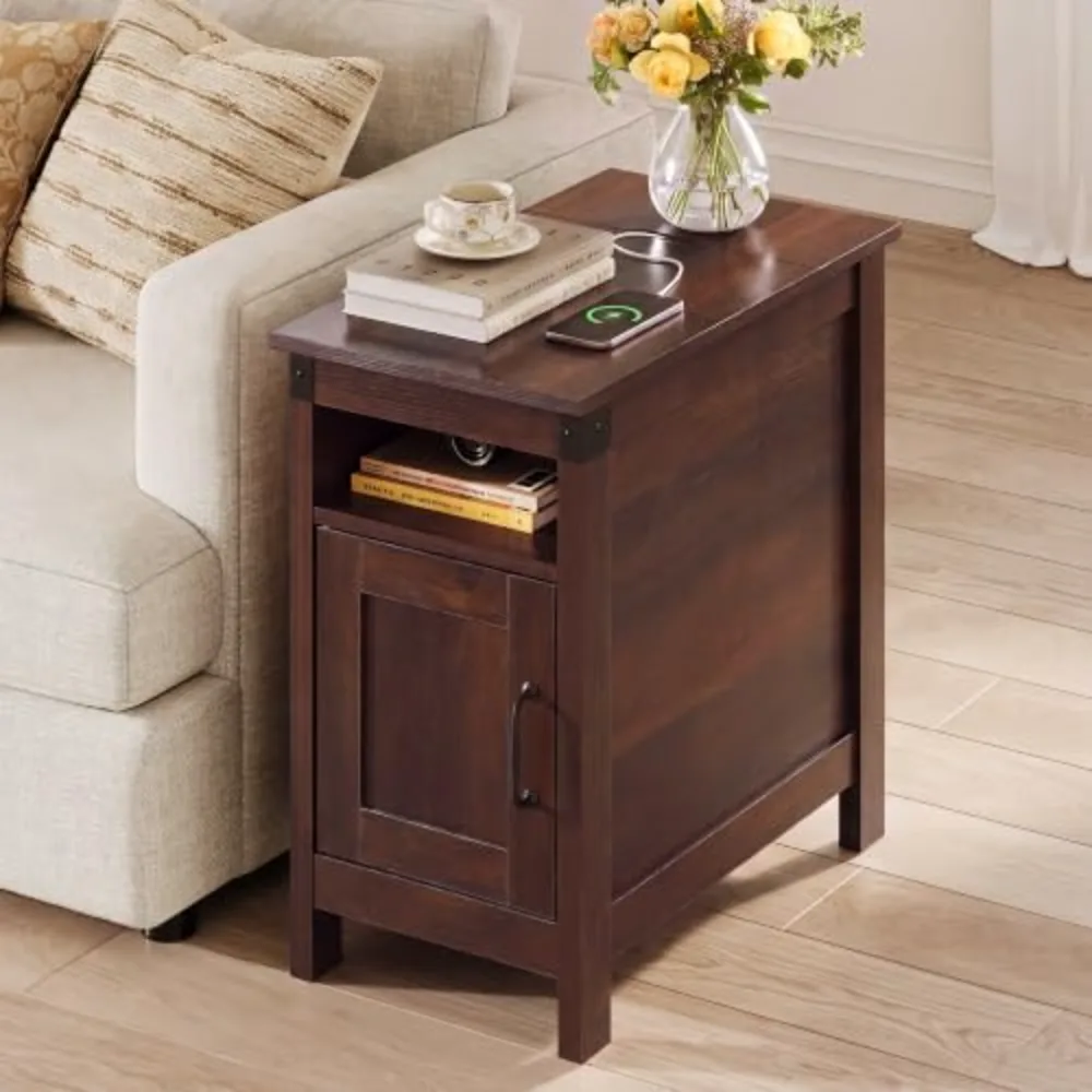 End Table with Charging Station, view 2