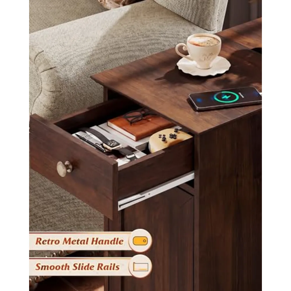 End Table with Charging Station, view 5