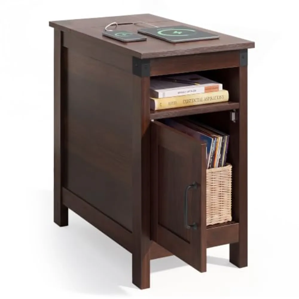 End Table with Charging Station