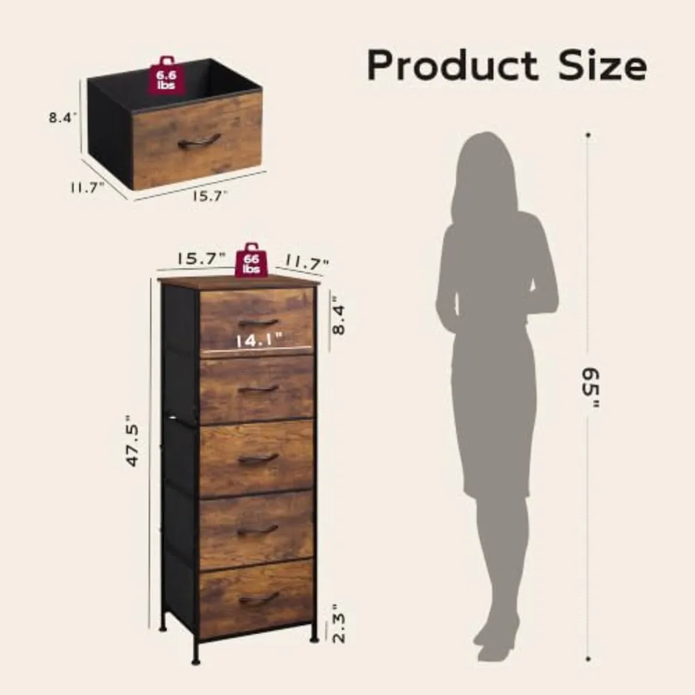 Fabric Dresser for Bedroom