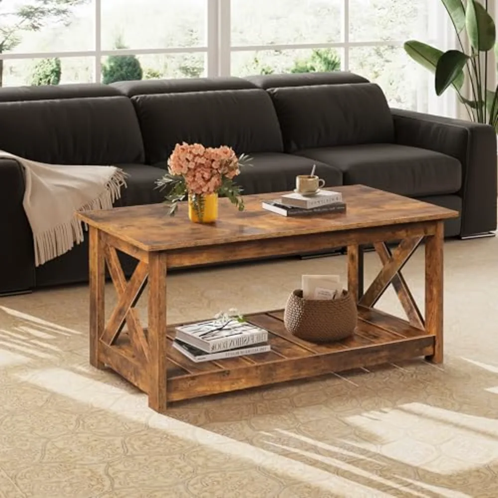 Farmhouse Coffee Table for Living Room, view 2