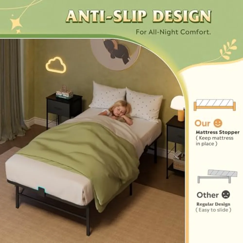 Foldable Twin Bed Frames, view 4