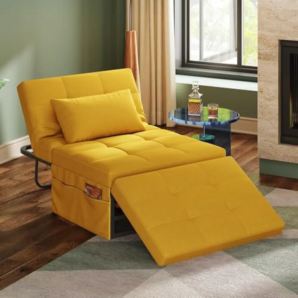 Folding Ottoman Bed Sleeper Chair, view 2