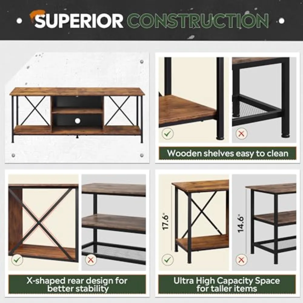Industrial TV Stand for Up to 65 inch TV, view 5