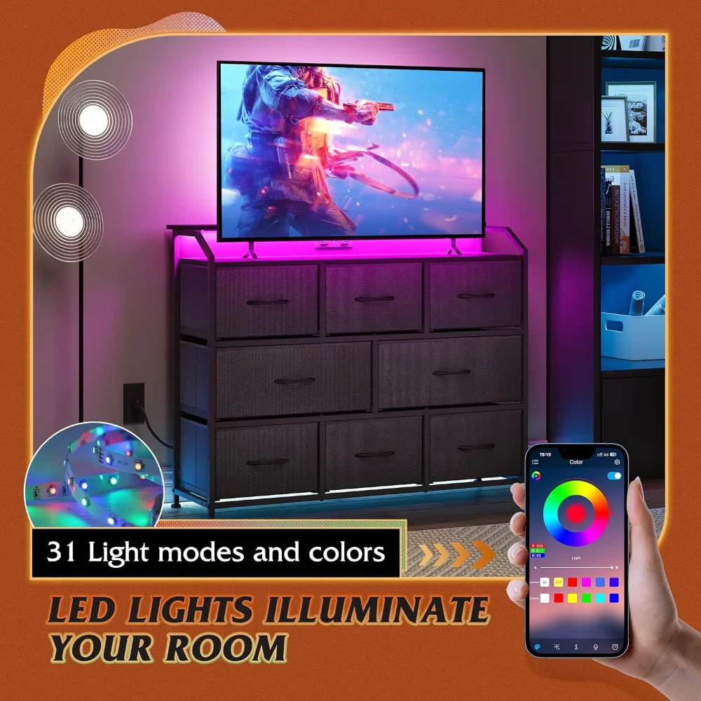 Led Dresser for Bedroom, view 6