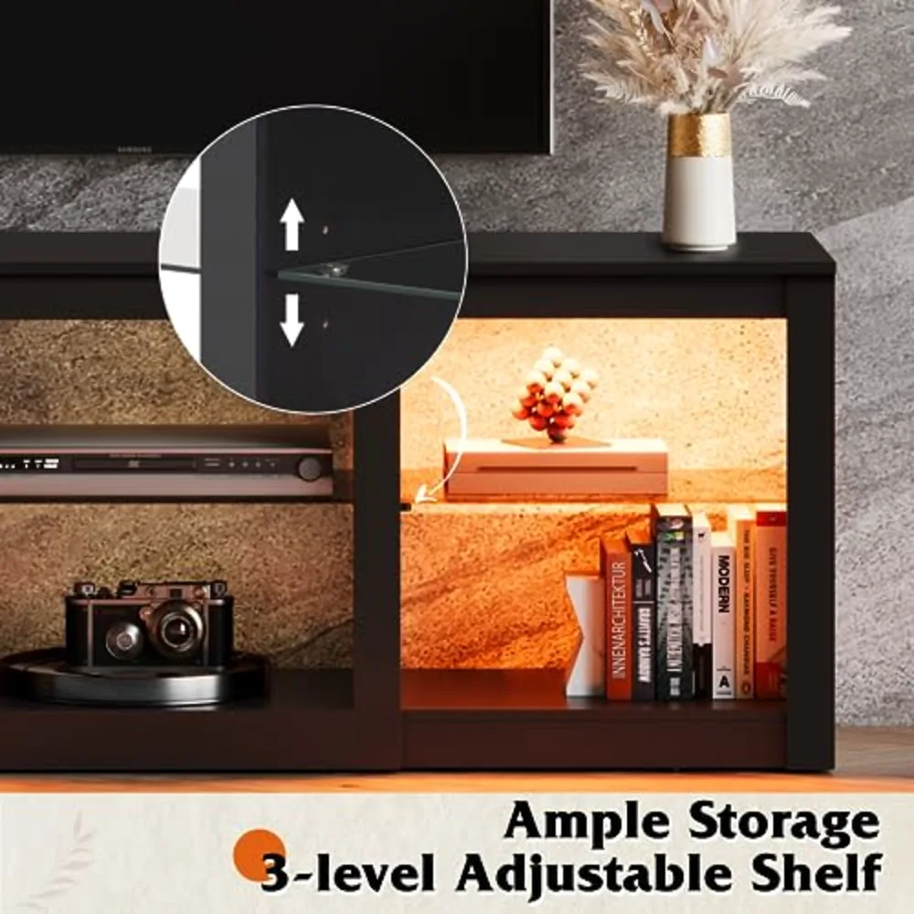 Modern LED TV Stand for 65 70 Inch TV, view 5
