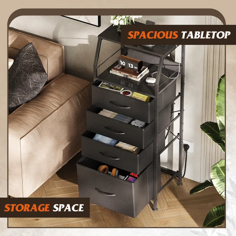 Night Stand with Charger Station, view 6