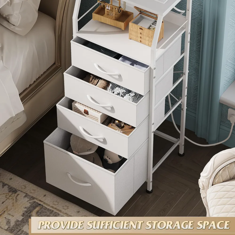Night Stand with Charger Station, view 6