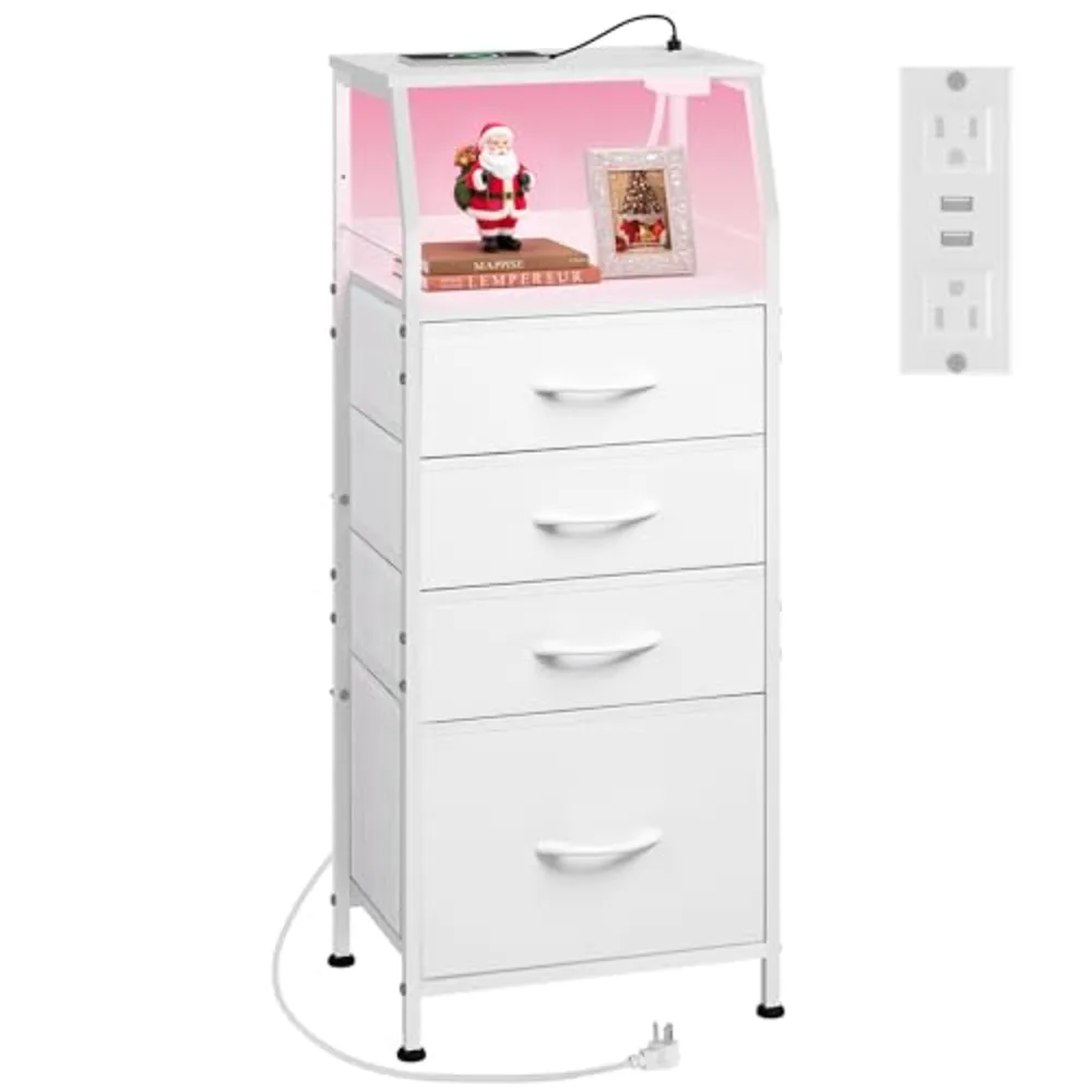 Night Stand with Charger Station