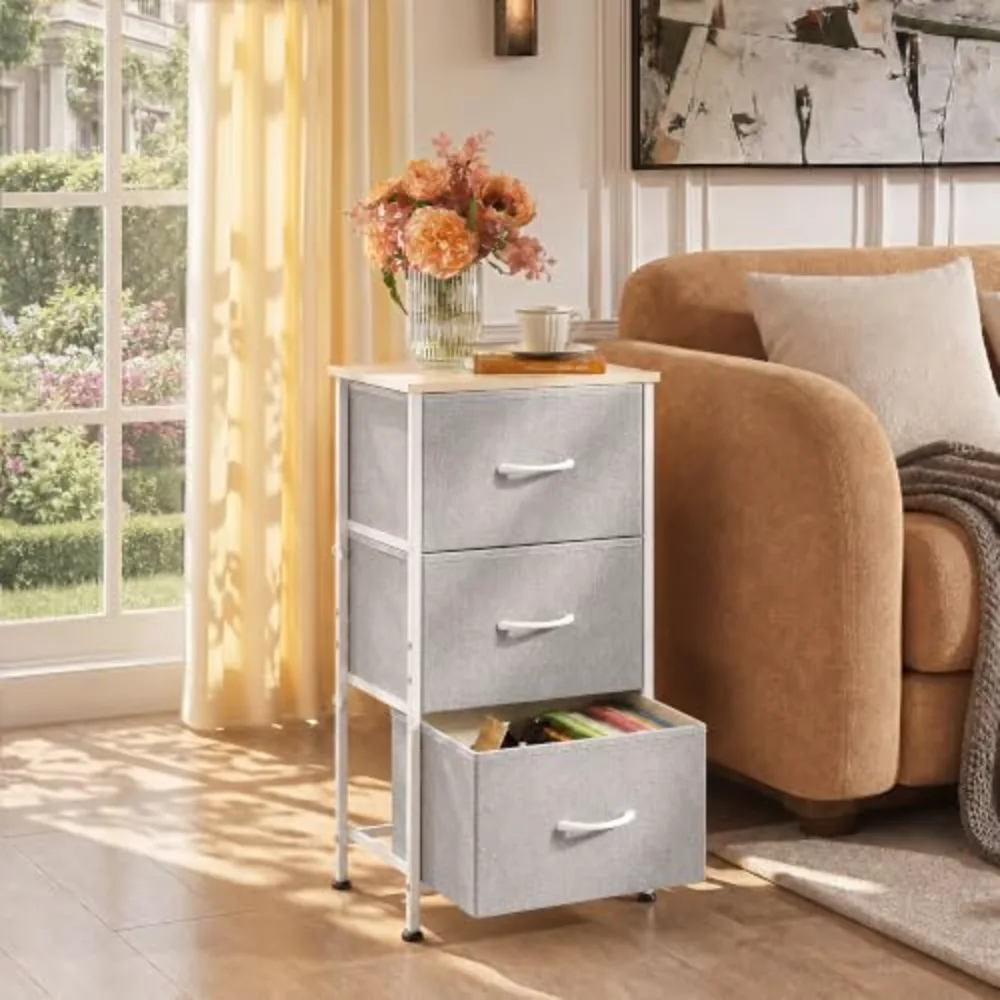 Nightstand with 3 Drawers, view 4