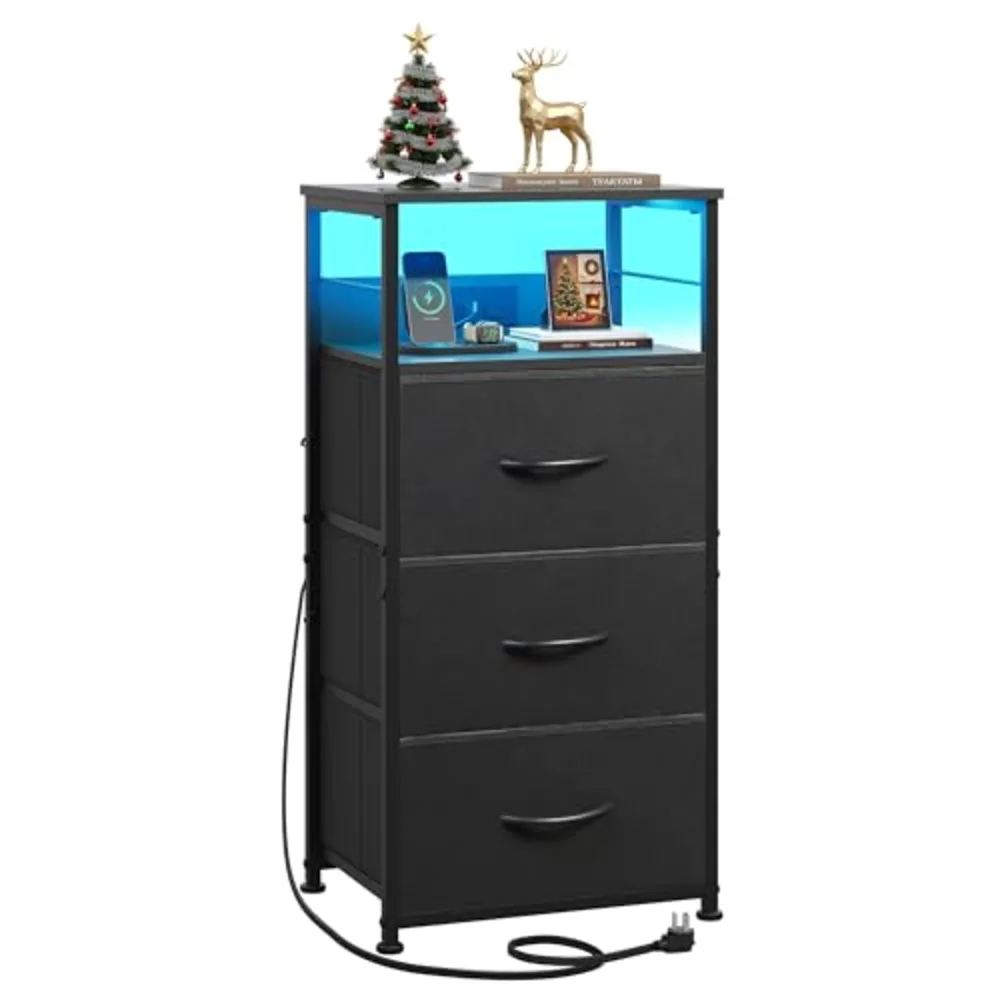 Nightstand with Charging Station