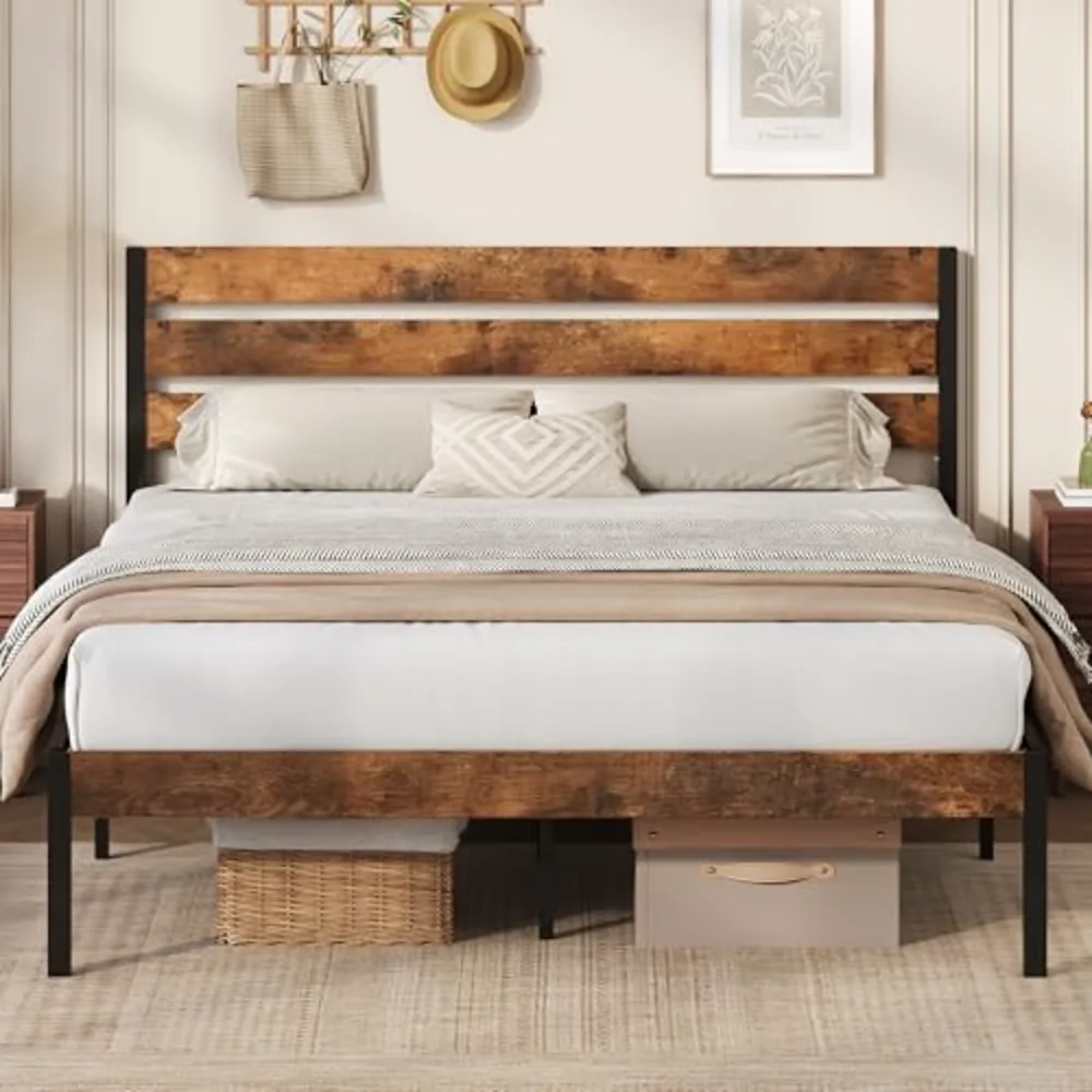 Queen Bed Frame with Headboard