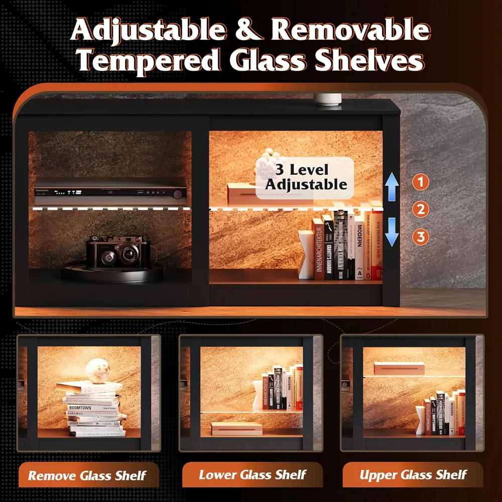 TV Stand for 55/65/75 Inch TV, view 6