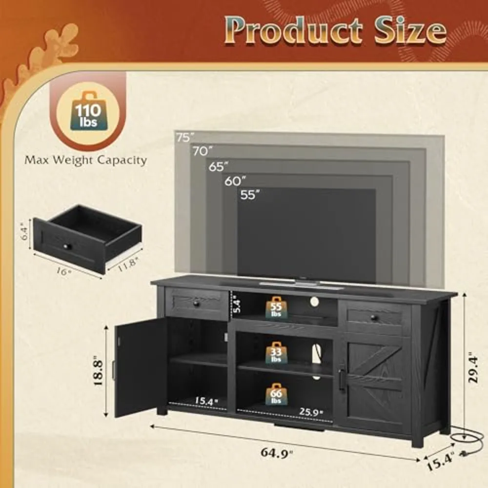 TV Stand for 75/70 Inch TV, view 3