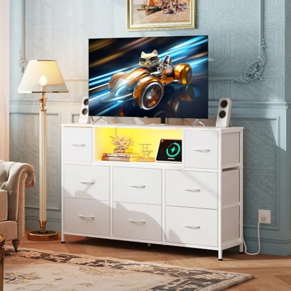 White Dresser TV Stand for 45, view 2