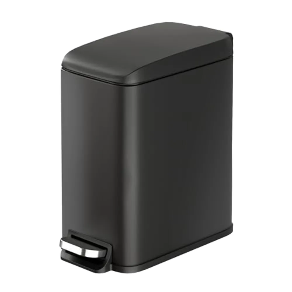 WLIVE 1.3 Gallon / 5 Liter Bathroom Trash Can with Lid