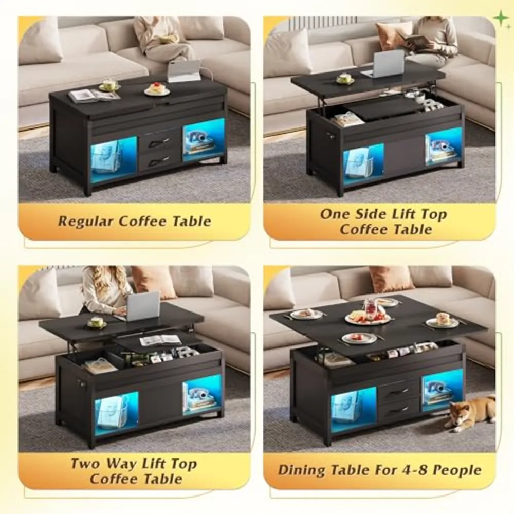 WLIVE 40" Lift Top Coffee Table, view 4
