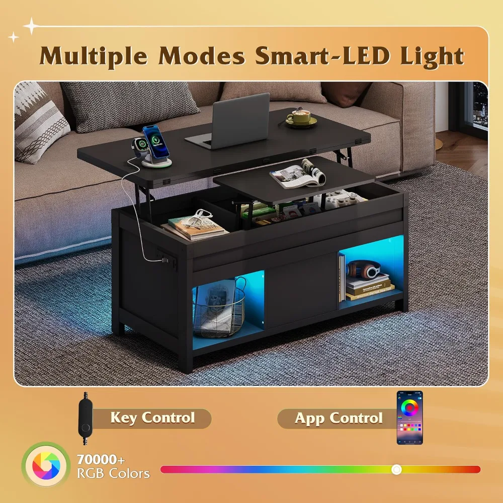 WLIVE 40" Lift Top Coffee Table, view 6