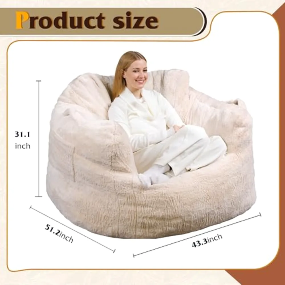 WLIVE 43'' Giant Bean Bag Chair, view 3