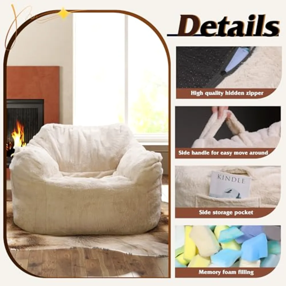 WLIVE 43'' Giant Bean Bag Chair, view 5