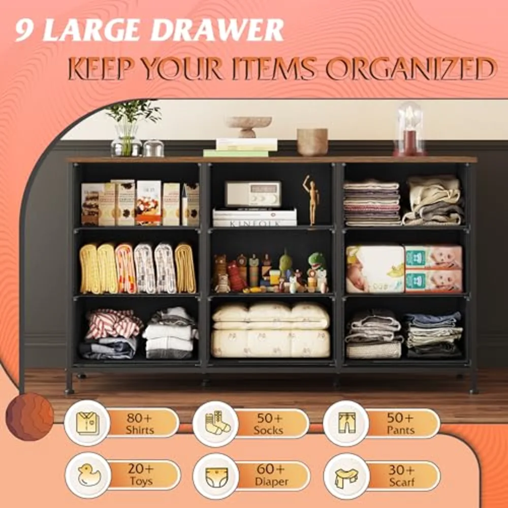 WLIVE 47''W Dresser for Bedroom, view 5