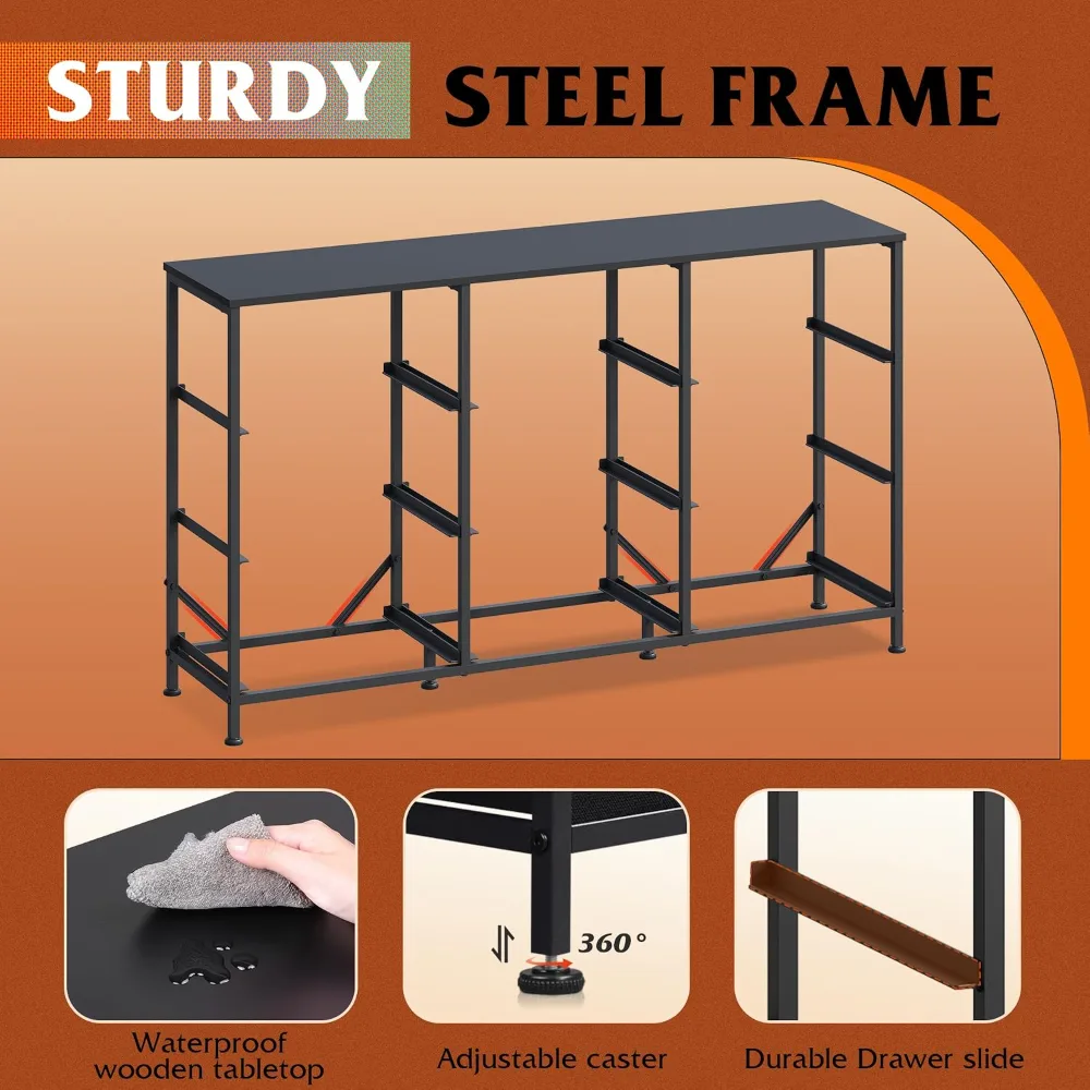 WLIVE 47''W Dresser for Bedroom, view 6