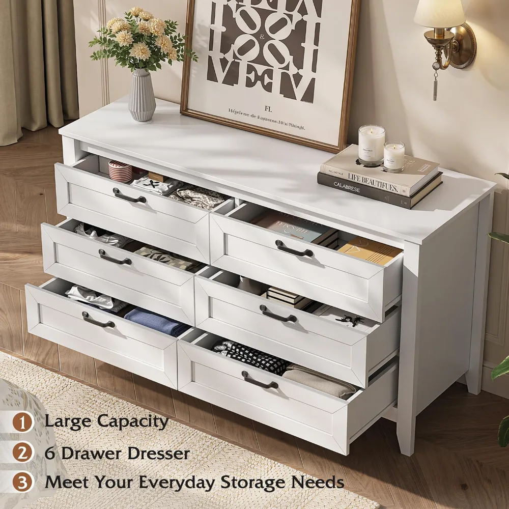 WLIVE 54" Dresser for Bedroom, view 6