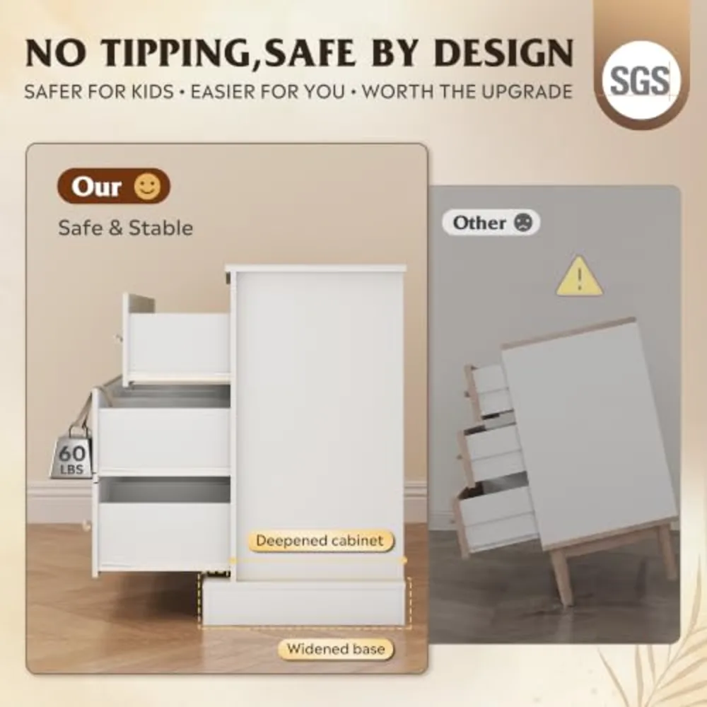 WLIVE 63" Dresser for Bedroom, view 4