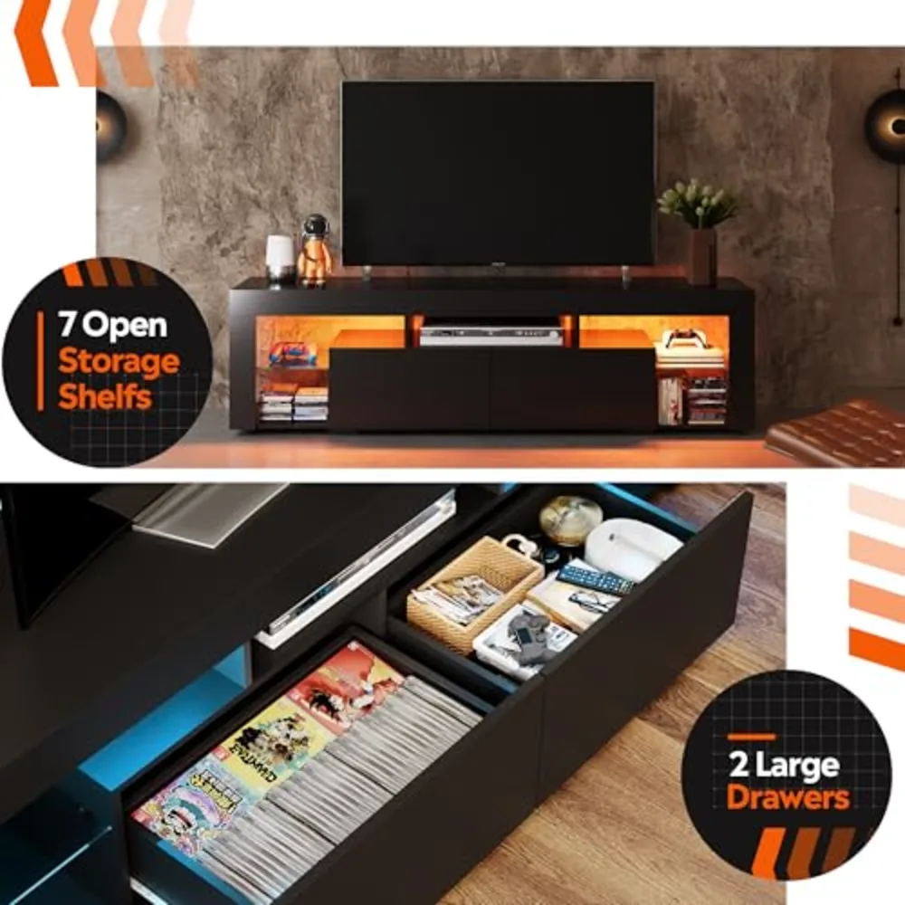 WLIVE 63 Inch TV Stand for 55/65/70 Inch TVs, view 5