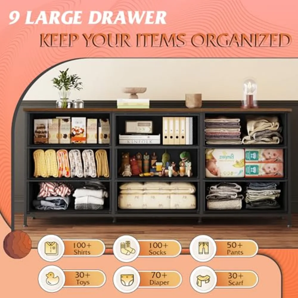 WLIVE 63''W Dresser for Bedroom, view 5