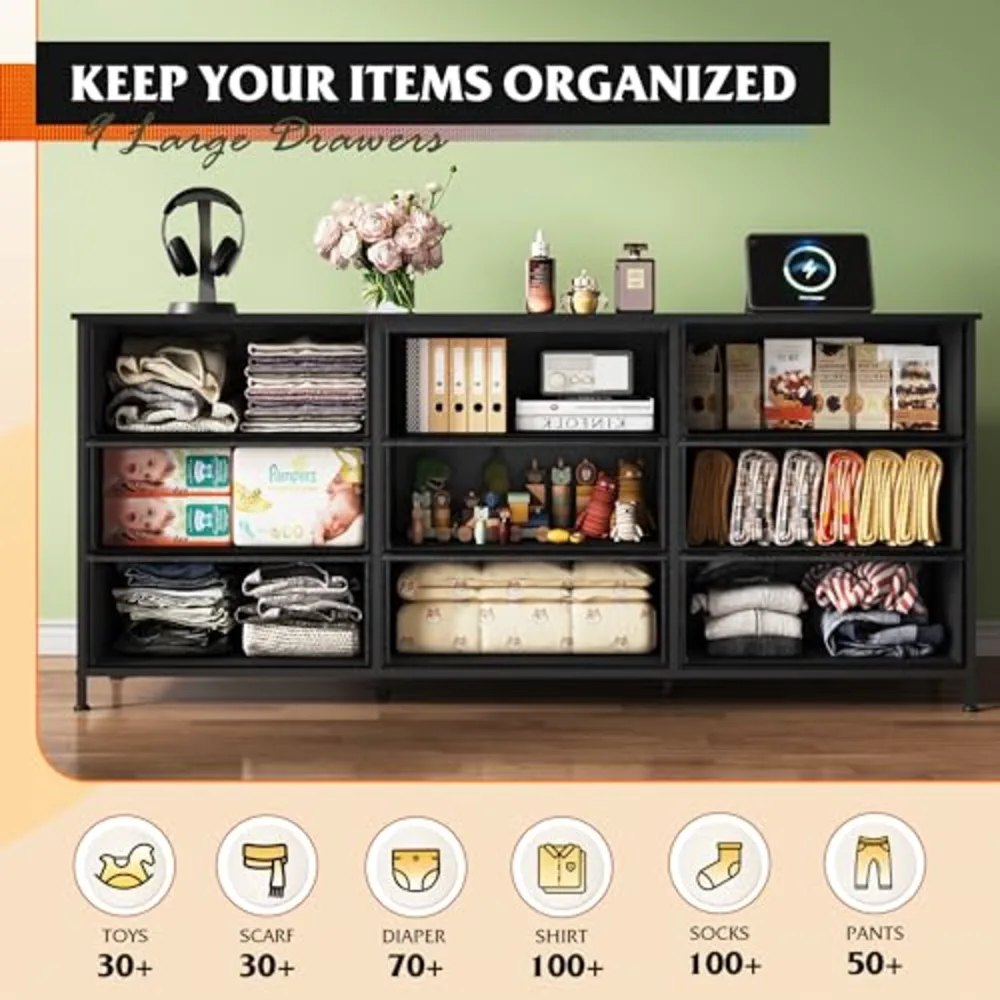 WLIVE 63''W Dresser for Bedroom, view 5