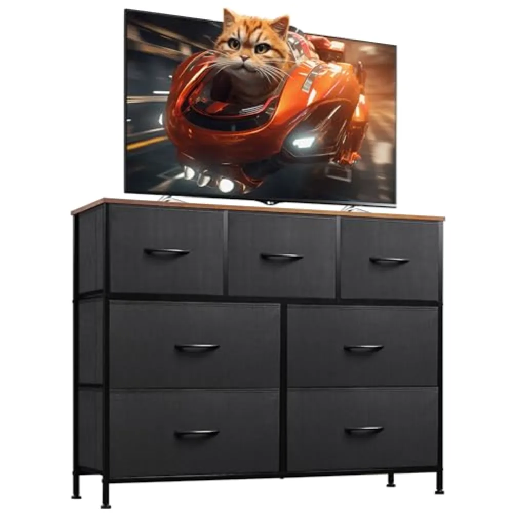 WLIVE 7 Drawer Dresser TV Stand, view 2