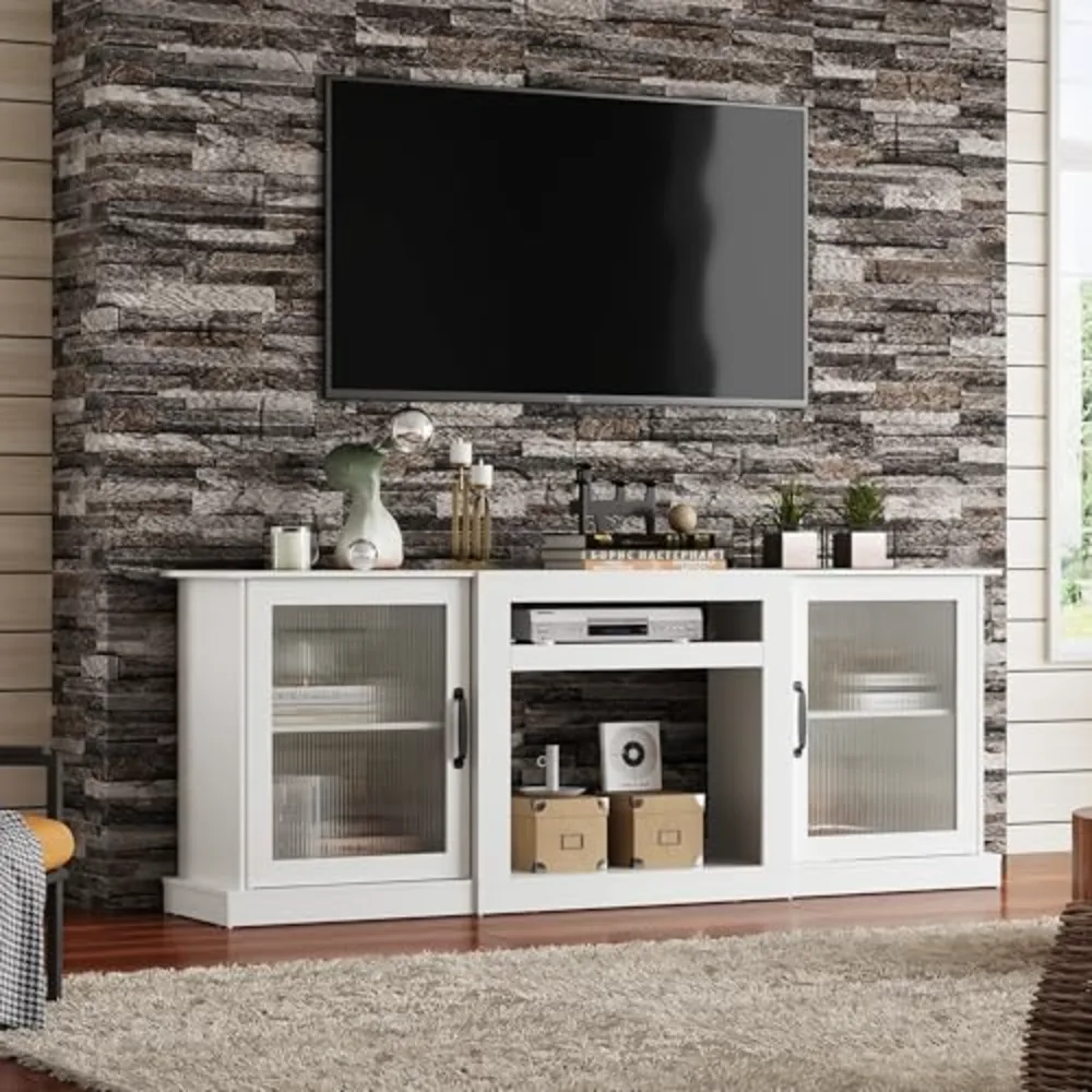 WLIVE 70-Inch Farmhouse TV Stand for 75/80 Inches TV, view 3