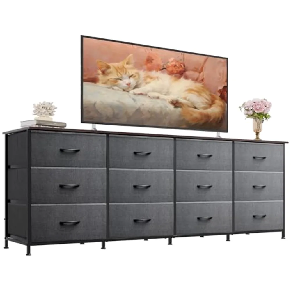 WLIVE 75.5'' Dresser for Bedroom