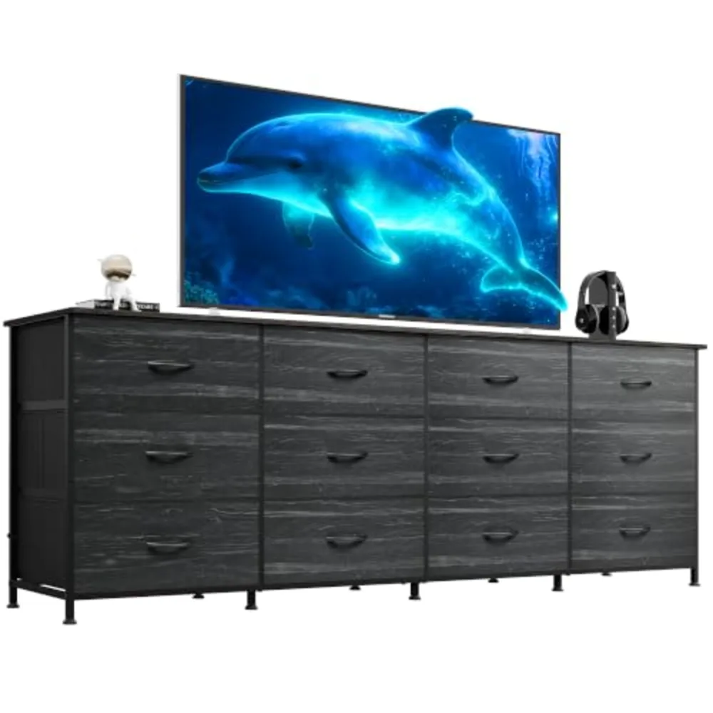 WLIVE 75.5'' Dresser for Bedroom