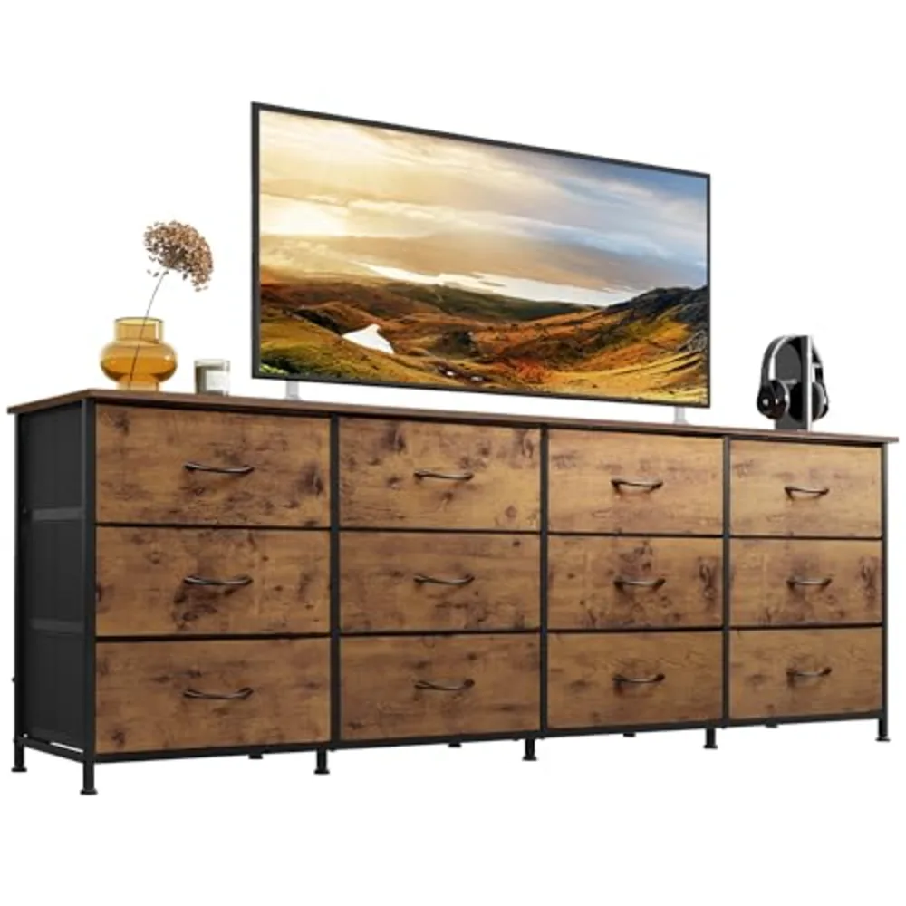 WLIVE 75.5'' Dresser for Bedroom