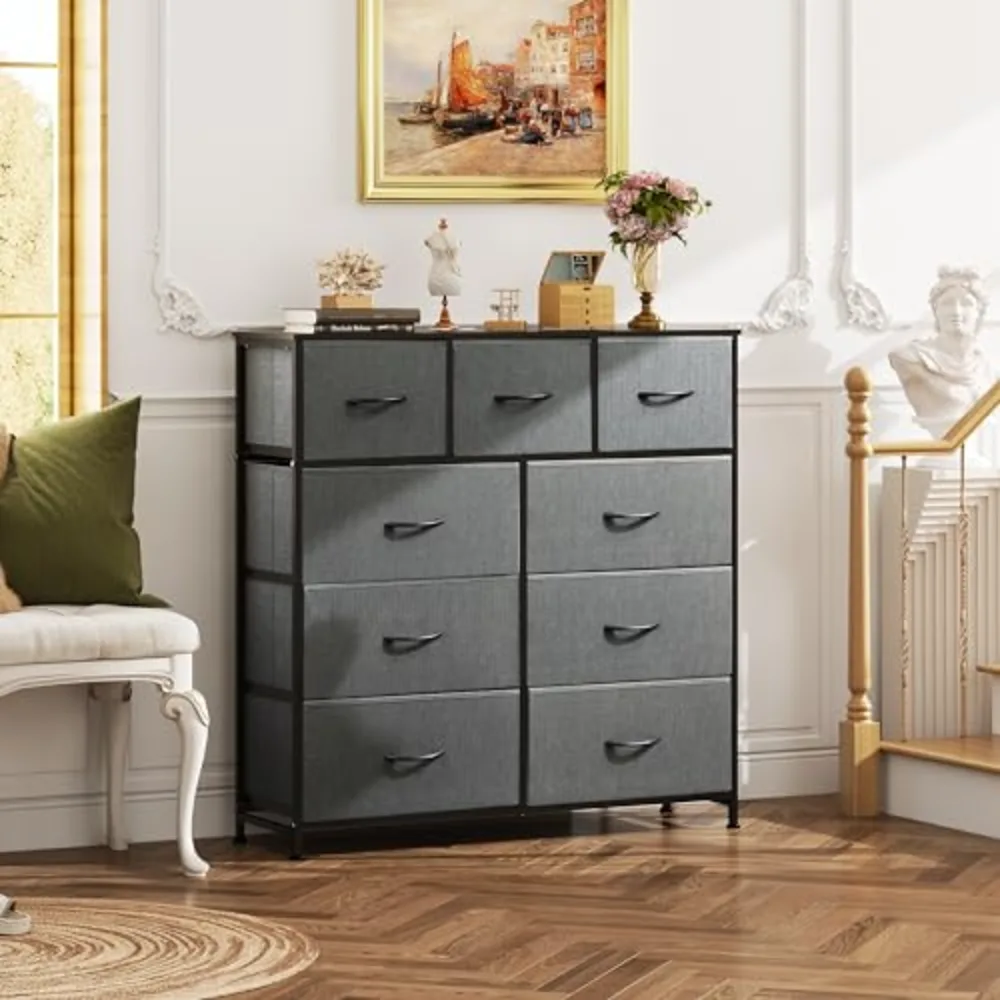 WLIVE 9-Drawer Dresser Fabric Storage Tower for Bedroom, view 4