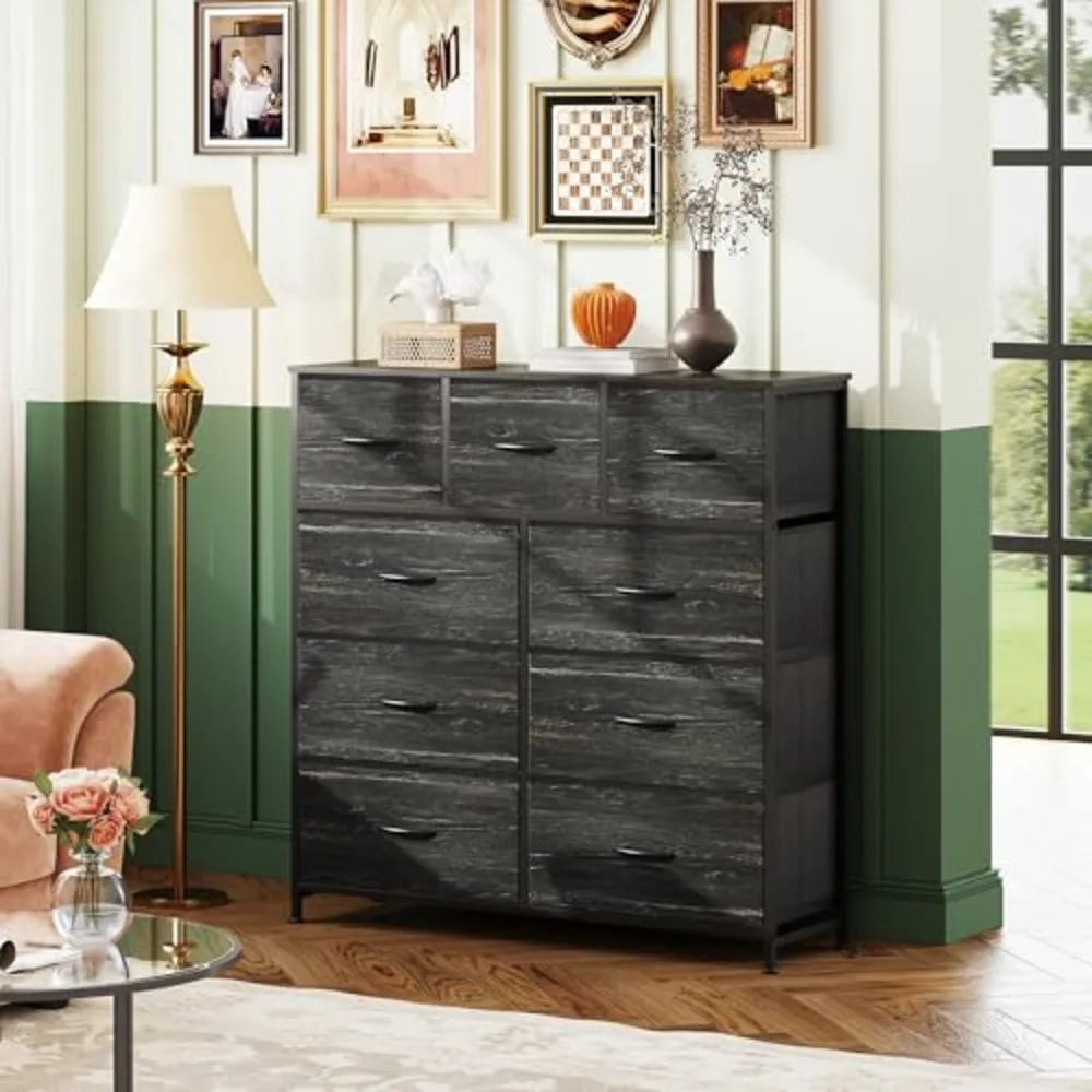 WLIVE 9-Drawer Dresser Fabric Storage Tower for Bedroom, view 2