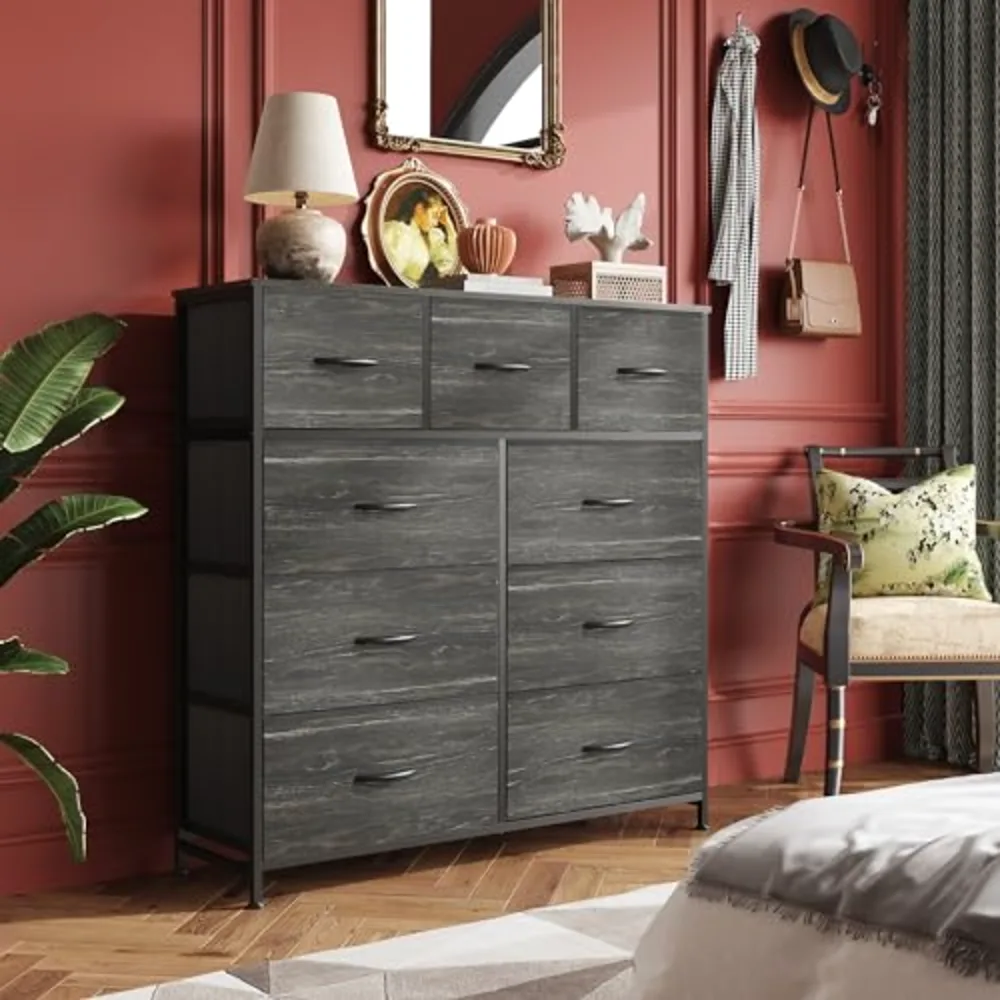 WLIVE 9-Drawer Dresser Fabric Storage Tower for Bedroom, view 4