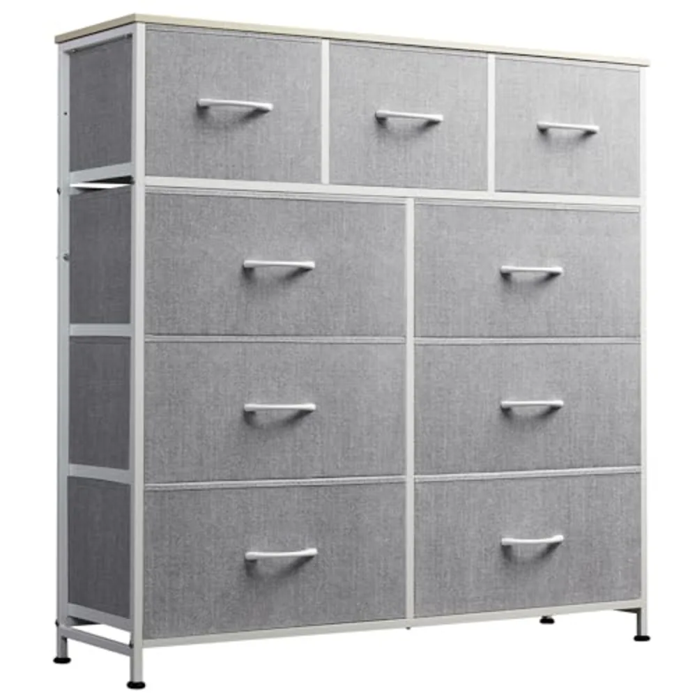 WLIVE 9-Drawer Dresser Fabric Storage Tower for Bedroom