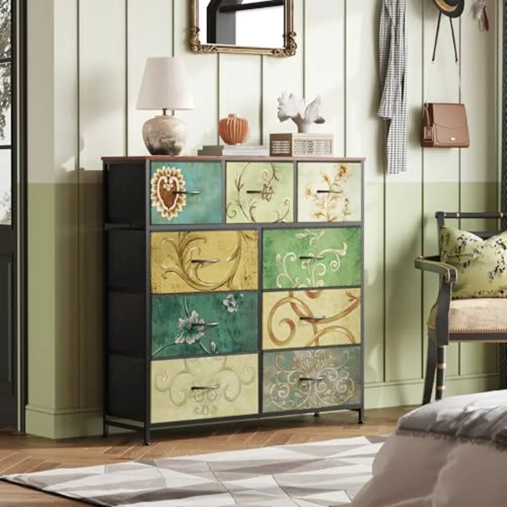 WLIVE 9-Drawer Dresser Fabric Storage Tower for Bedroom, view 2