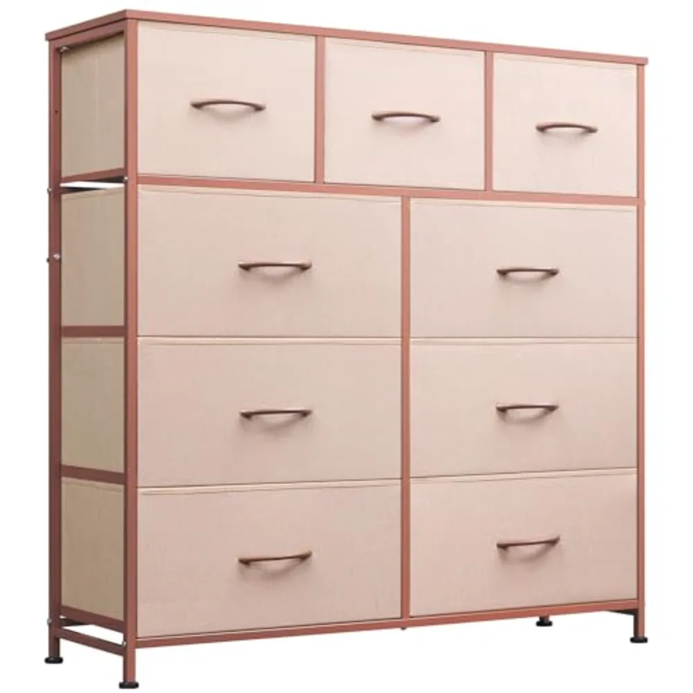WLIVE 9-Drawer Dresser Fabric Storage Tower for Bedroom