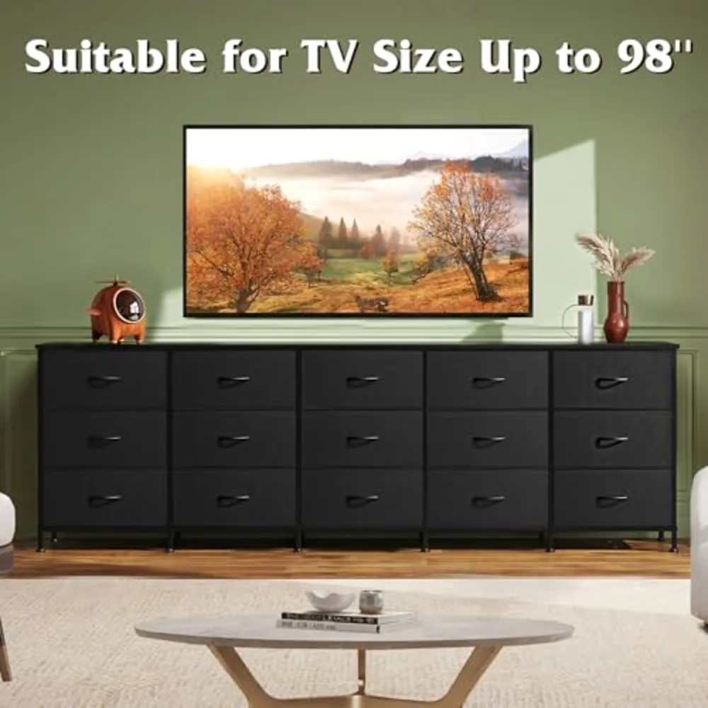 WLIVE 92 Inch Long Dresser for Bedroom