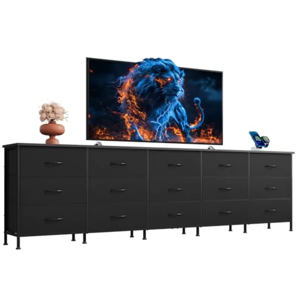 WLIVE 92 Inch Long Dresser for Bedroom