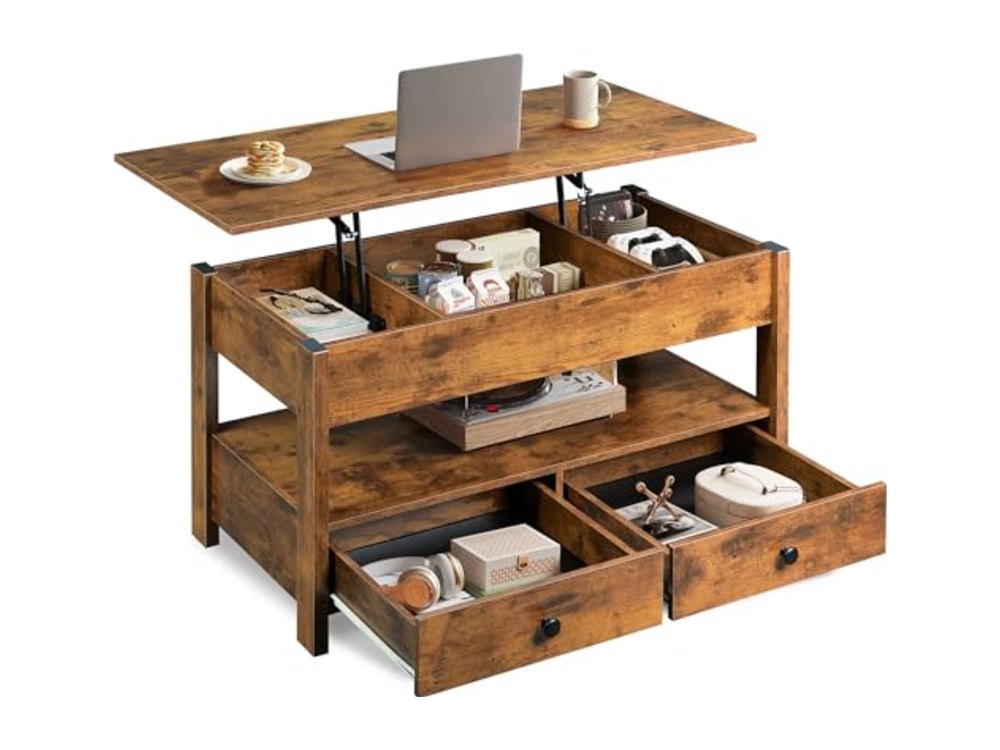 Coffee Table Lift Top Coffee Table with 2 Drawers